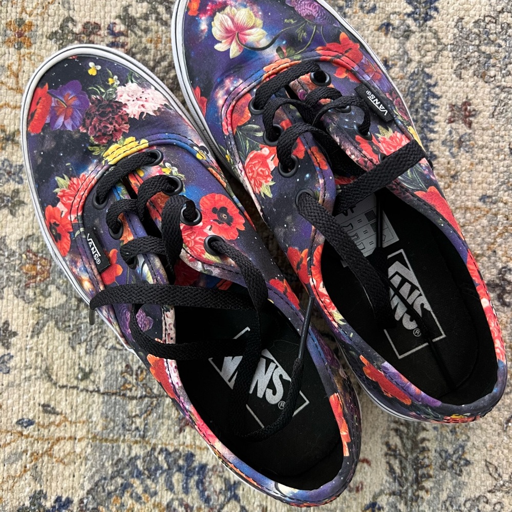 Vans Floral Canvas Sneakers